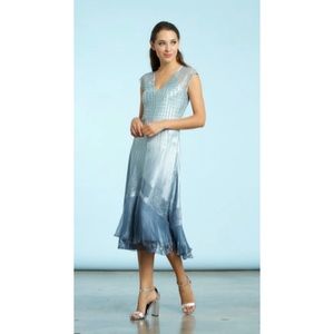 NWOT Komarov Ombré Blue Dress